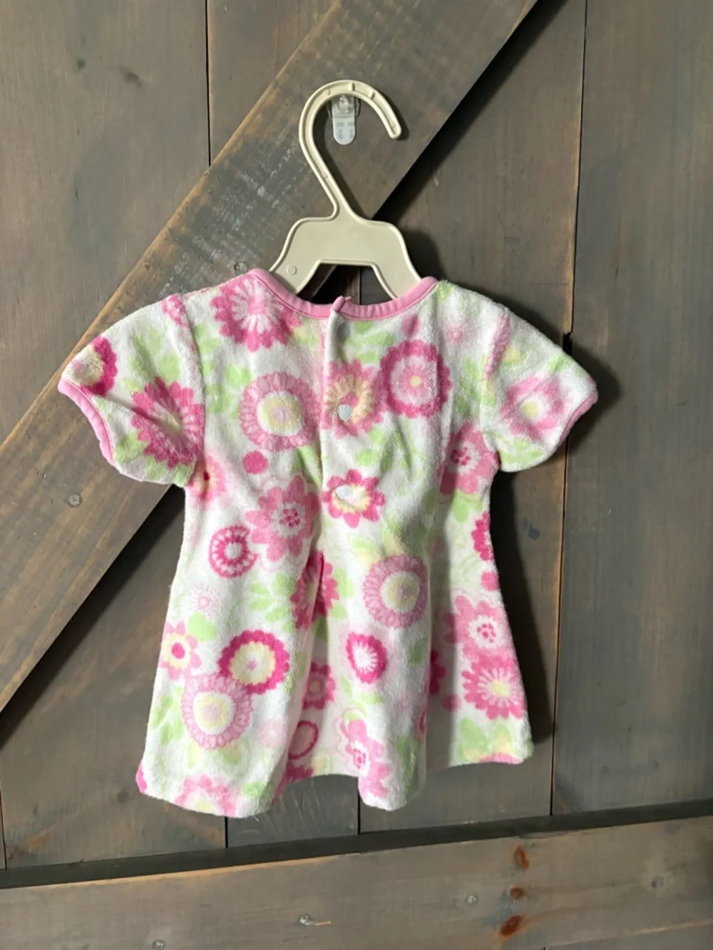 MINIBASIX BABY TERRY SWIM COVER UP SZ 3 MO.